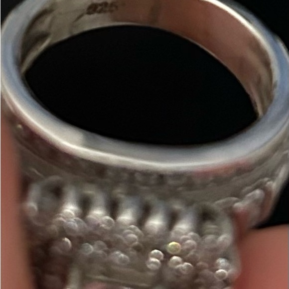 Amazing 3 Ct Center Stone Wedding Engagement Ring Set in Sterling Silver Size 6 - Picture 6 of 6